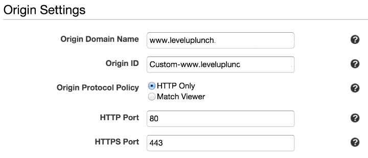 Cloudfront Custom Bucket Distribution