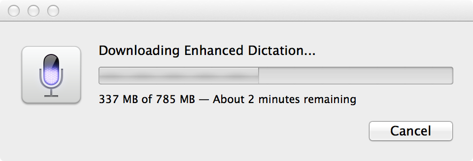 Download enhanced dictation